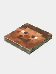 Одноразовые салфетки в стиле Minecraft (Майнкрафт, пиксели) 33 х 33 см, 20 шт