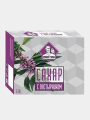 Сахар прессованный, кусковой,с экстрактом Пустырника, 330г