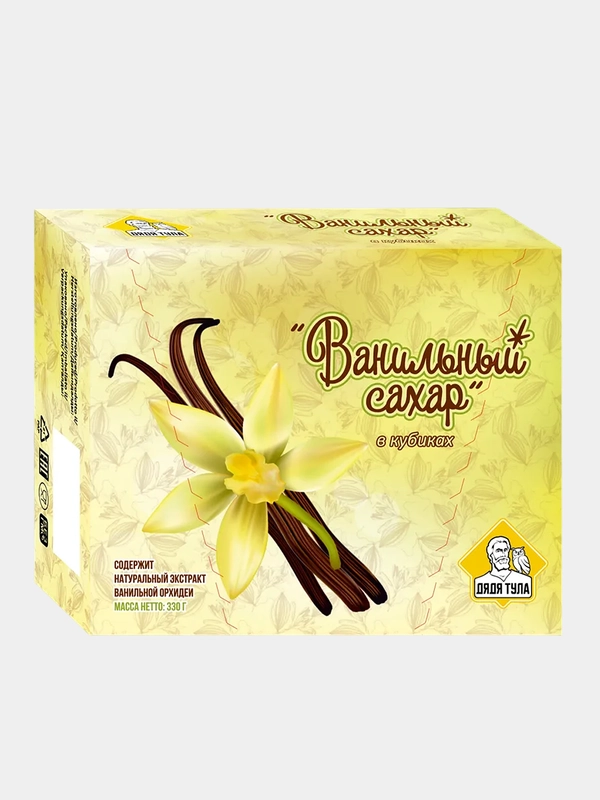 Сахар Ванильный, кусковой, прессованный, 330г