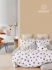 Белый двухспальное постельное белье на резинке