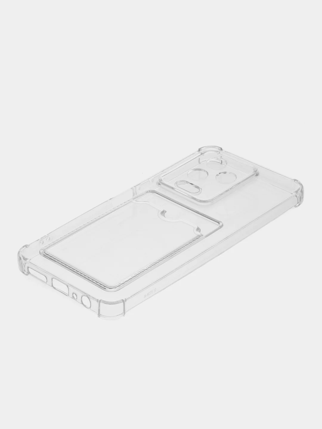 Прозрачный чехол Infinix NOTE 12 2023 NOTE 12 PRO 4G Ноут 12 Про с карманом для карт, прозрачный