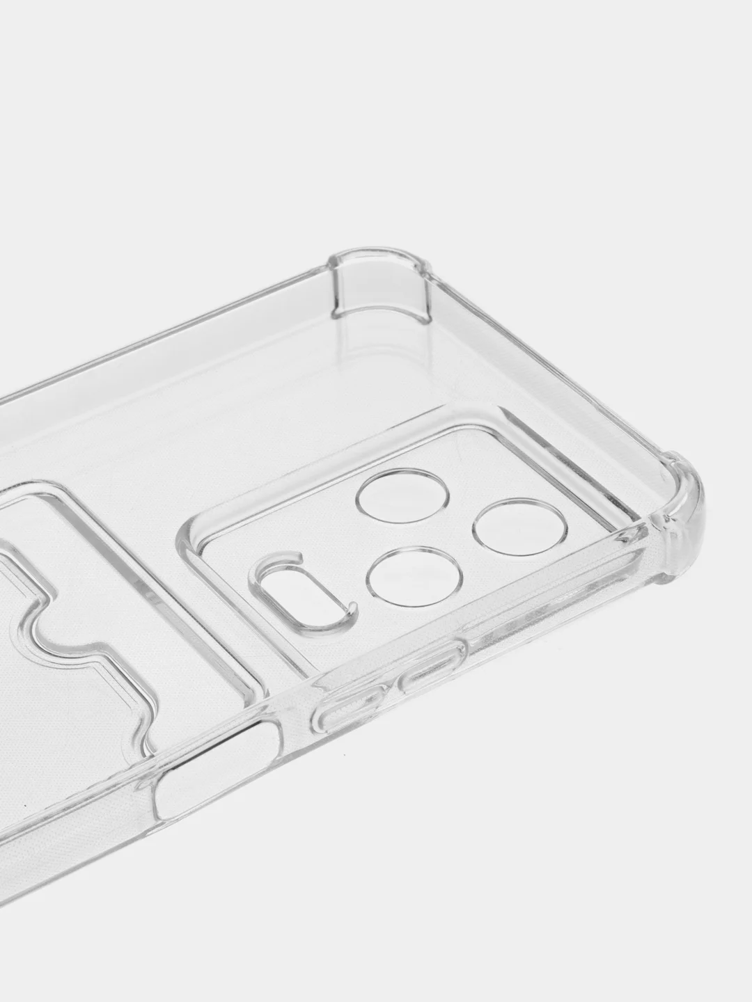 Прозрачный чехол Infinix NOTE 12 2023 NOTE 12 PRO 4G Ноут 12 Про с карманом для карт, прозрачный