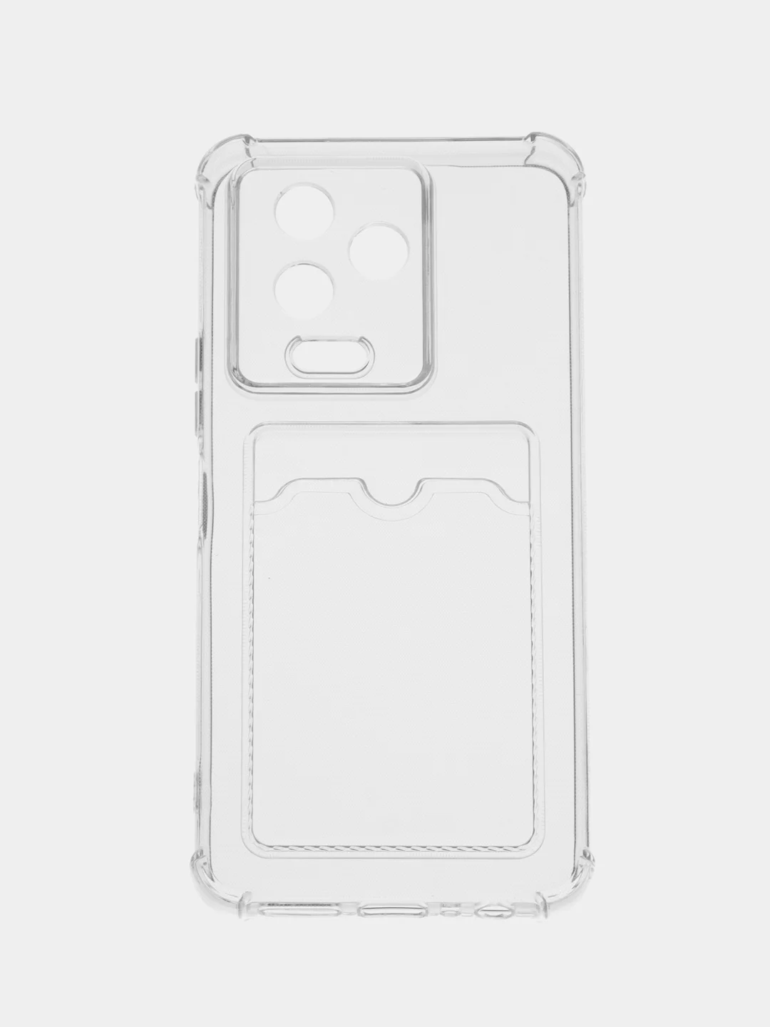 Прозрачный чехол Infinix NOTE 12 2023 NOTE 12 PRO 4G Ноут 12 Про с карманом для карт, прозрачный