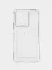 Прозрачный чехол Infinix NOTE 12 2023 NOTE 12 PRO 4G Ноут 12 Про с карманом для карт, прозрачный