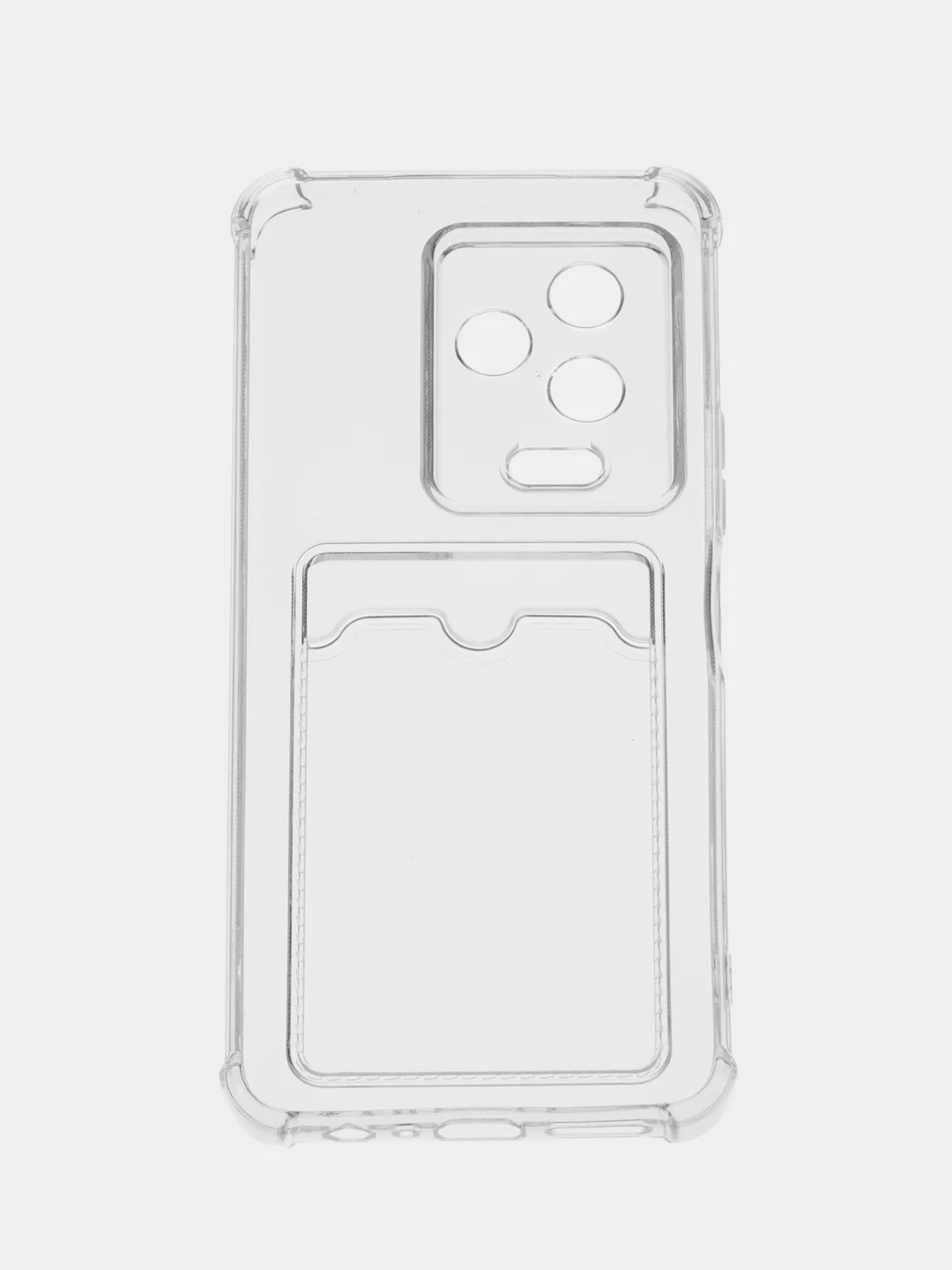 Прозрачный чехол Infinix NOTE 12 2023 NOTE 12 PRO 4G Ноут 12 Про с карманом для карт, прозрачный