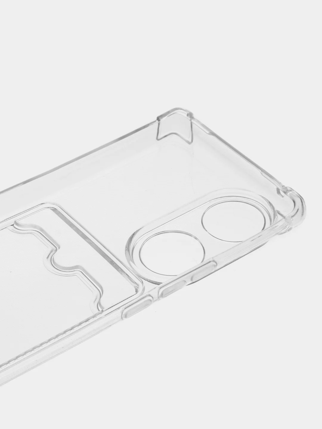 Прозрачный чехол для Honor 70 (Хонор 70), с карманом для карт, прозрачный