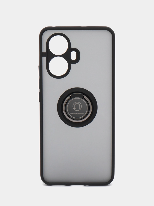 Чехол противоударный Realme 10 Pro Plus, c магнитом и кольцом
