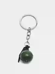 Бордовый брелок из игры PUBG (ПАБГ) Battlegrounds, граната, рюкзак, шлем, броня, патроны, сковорода