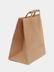 Крафт-пакет / крафт-пакет бумажный с плоскими ручками / пакет бумажный / пакет