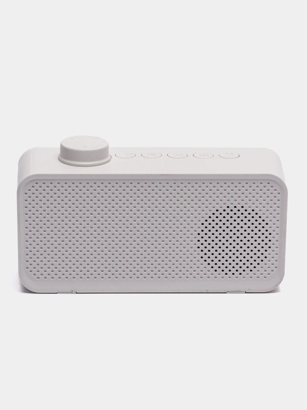 Белый беспроводная Bluetooth колонка 2 в 1 часы - будильник настольные