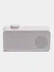 Белый беспроводная Bluetooth колонка 2 в 1 часы - будильник настольные