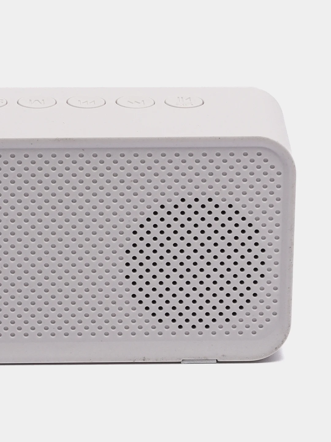 Белый беспроводная Bluetooth колонка 2 в 1 часы - будильник настольные