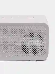 Белый беспроводная Bluetooth колонка 2 в 1 часы - будильник настольные