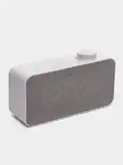 Белый беспроводная Bluetooth колонка 2 в 1 часы - будильник настольные