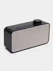 Черный беспроводная Bluetooth колонка 2 в 1 часы - будильник настольные