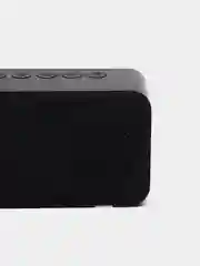 Черный беспроводная Bluetooth колонка 2 в 1 часы - будильник настольные