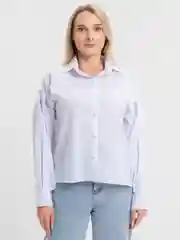 Белый рубашка женская, пышные рукава