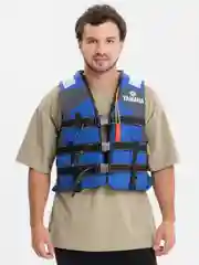 Синий жилет спасательный