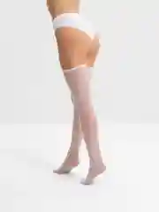 Белый женские капроновые чулки