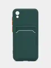 Зеленый чехол Honor 8S 8S Prime Huawei Y5 2019 Хонор 8С Хуавей у5, с карманом для карт, прозрачный