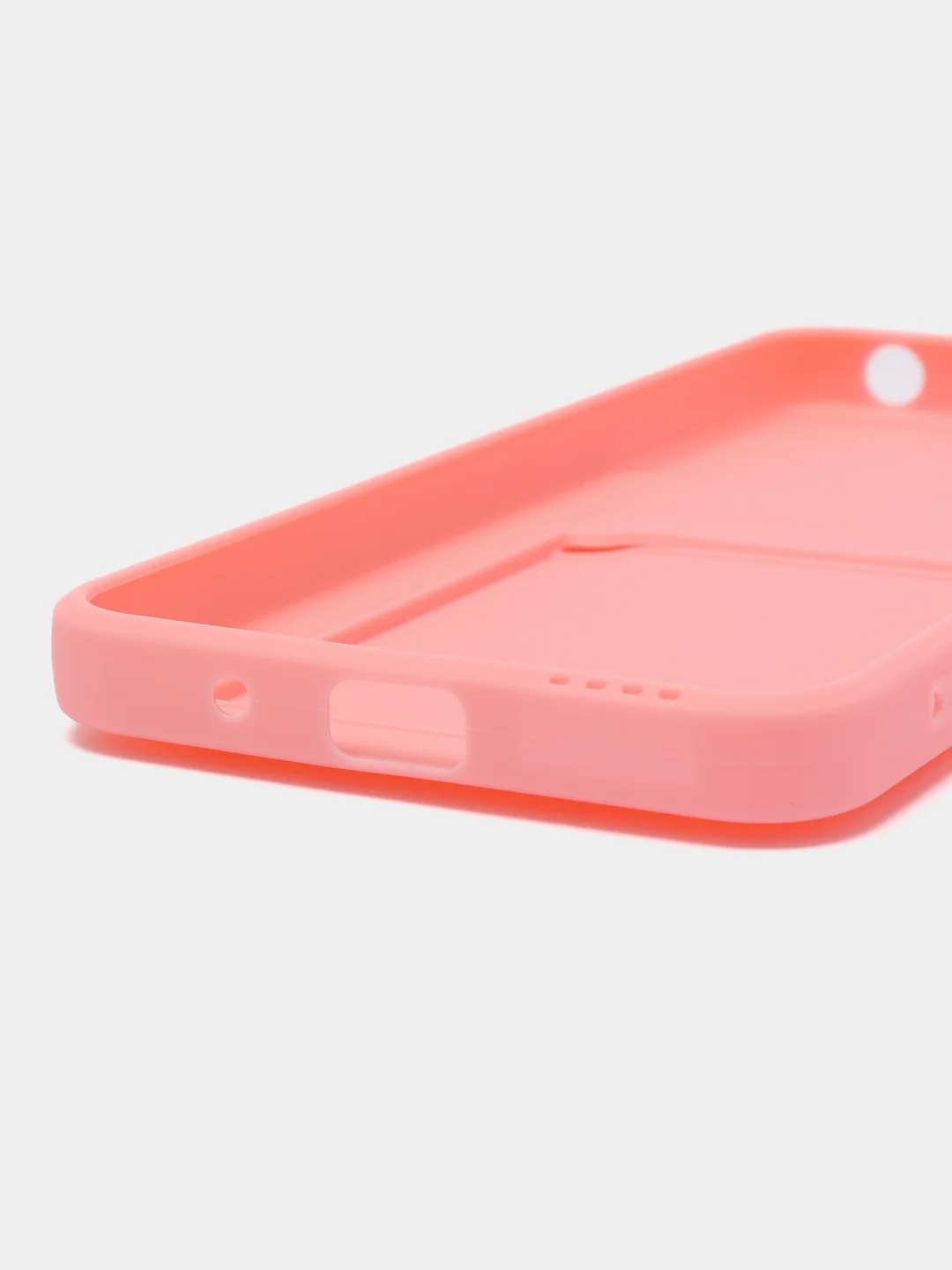 Розовый силиконовый чехол Xiaomi Poco M5 4G 2022, Poco M4 5G (Поко М4 5Г, М5 4Г 2022), с карманом для карт, прозрачный