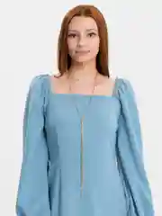 Золотой колье - чокер металлический со стразами, длинное, универсальное