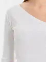 Белый топ с длинным рукавом