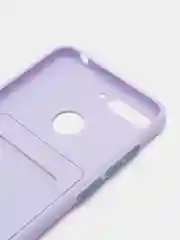 Сиреневый чехол для Huawei Y6 2018 / Honor 7C / 7A Pro / Y6 Prime, с карманом для карт