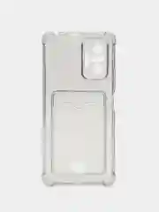 Хром чехол для Xiaomi Redmi 10C, C40, 11S, 10, 9, 9A, 9C, 10A, 9T, 10S, X3, с карманом для карт