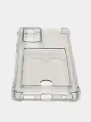 Хром чехол для Xiaomi Redmi 10C, C40, 11S, 10, 9, 9A, 9C, 10A, 9T, 10S, X3, с карманом для карт