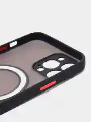 Черный чехол MagSafe на iPhone 11, 12, 13, 15, 14 Pro, Max, Mini, Plus, айфон про макс
