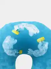 Голубой подушка дорожная Ratel Ecology, для шеи, дизайн Moebius