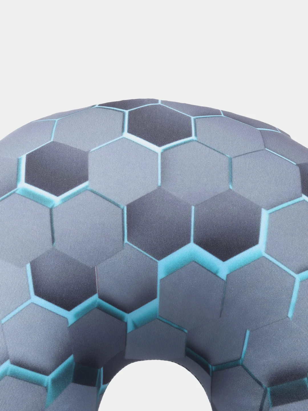 Синий подушка дорожная для шеи Ratel, серия Art moments, дизайн Black Hexagon