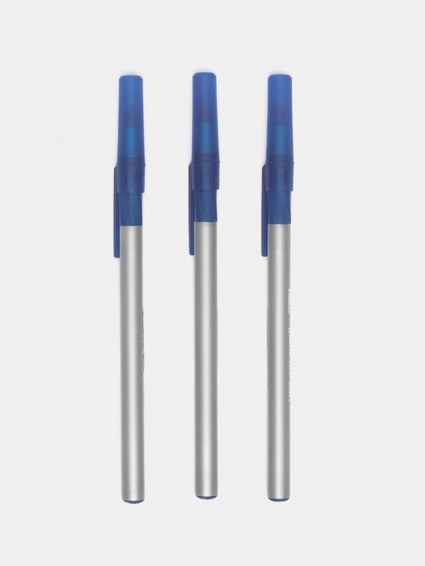 Ручка шариковая 3 шт. BIC Round Stic Exact, узел 0,7 мм, тонкое письмо