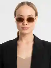 Хаки прямоугольные солнцезащитные очки