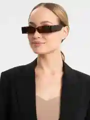 Терракотовый солнцезащитные очки прямоугольные