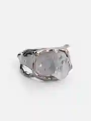 Серебряный кольцо, текстурная форма