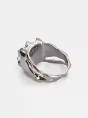 Серебряный кольцо, текстурная форма