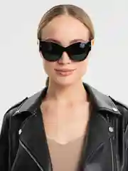 Черный очки женские солнцезащитные