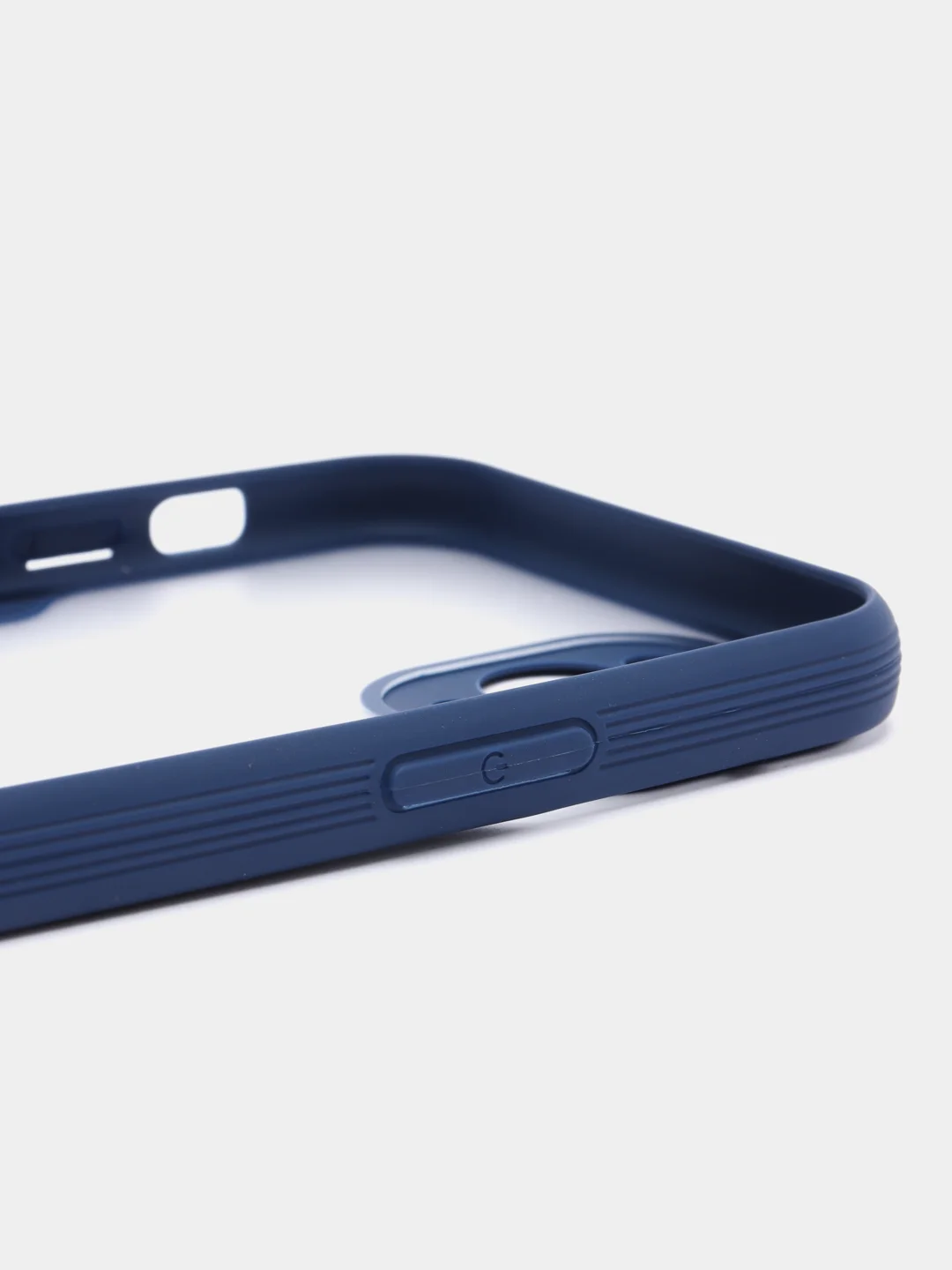 Темно-синий чехол Bubble Slim Case сиреневый для iPhone 14/13/13PRO/13/MINI/12/12MINI/11/7/7PLUS/X/XS