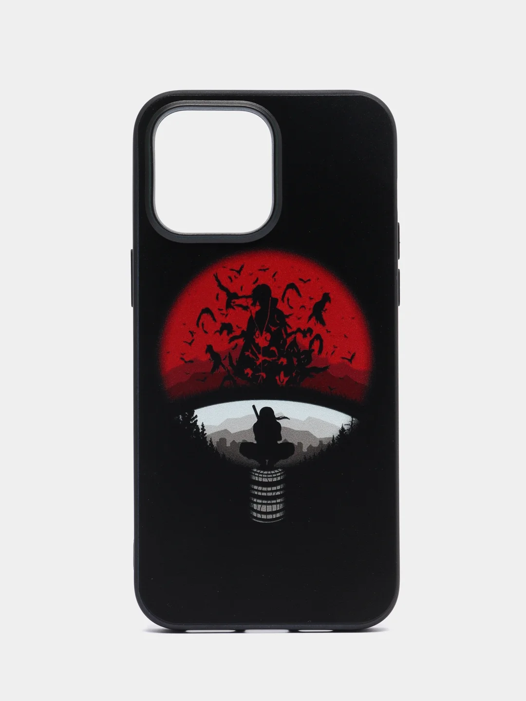 Багровый чехол "Рик и Морти" для iPhone (Айфон) 13, 13 Pro, 13 Pro Max, 14, 14 Pro, 14 Pro Max