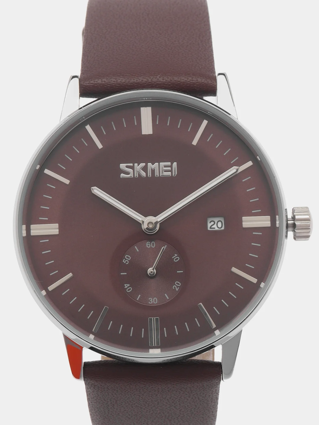 Коричневый мужские наручные часы Skmei 9083 в подарочной упаковке