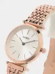 Бронзовый женские наручные часы Skmei 1458CS в подарочной упаковке