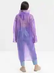 Бирюзовый дождевик с капюшоном, унисекс, с чехлом, 1 штука