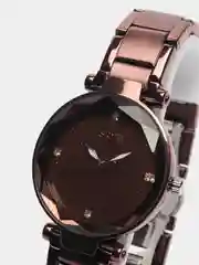 Шоколадный женские наручные часы Skmei 9180CS в подарочной упаковке