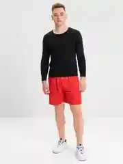 Красный шорты мужские спортивные, черные