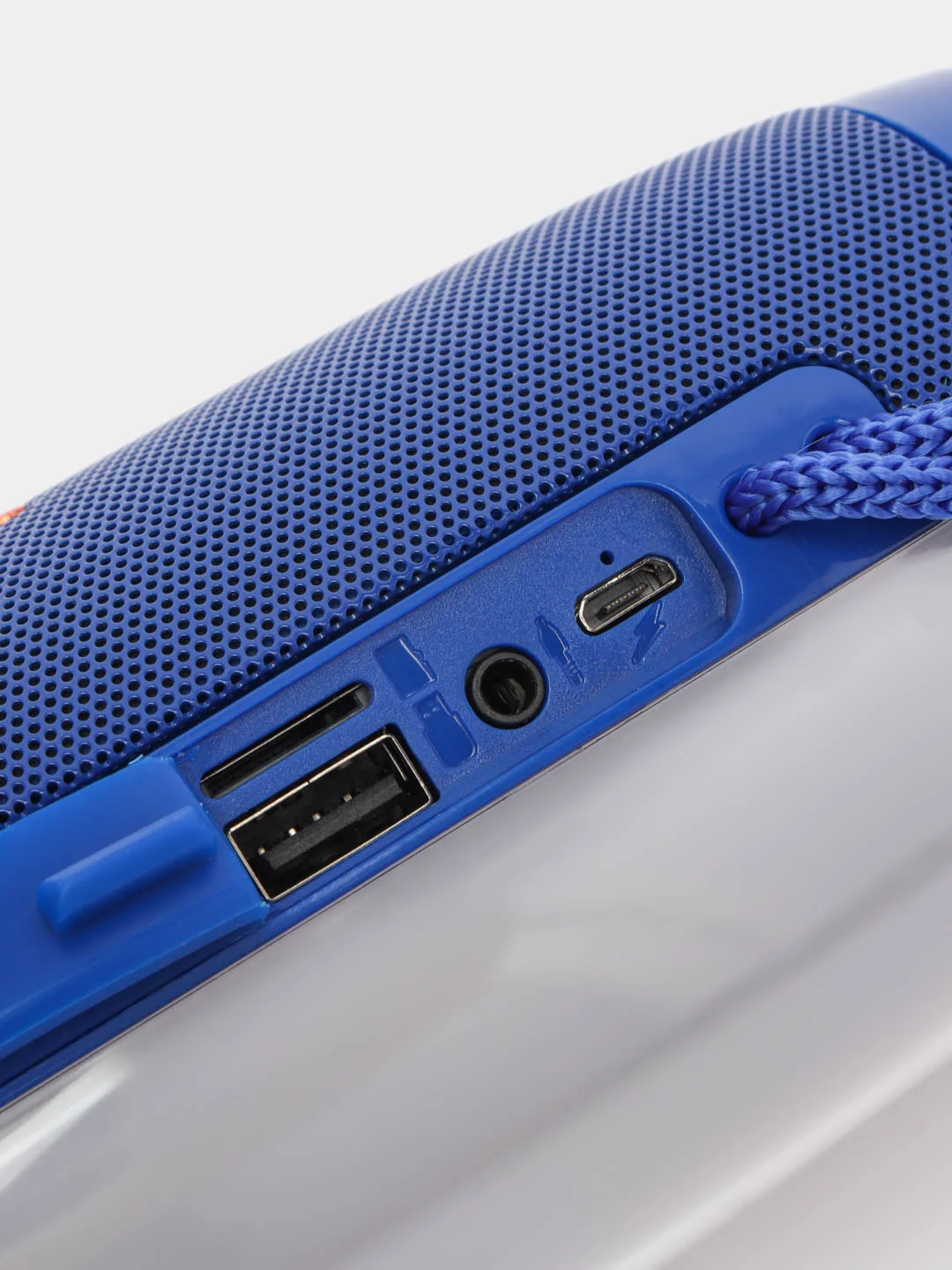 Синий портативная Bluetooth-колонка TG 157, с радио и светомузыкой, беспроводная