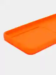 Оранжевый силиконовый чехол Xiaomi Poco M5 4G 2022, Poco M4 5G (Поко М4 5Г, М5 4Г 2022), с карманом для карт, прозрачный