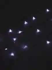 Белый светодиодная новогодняя гирлянда нить, 10м 100 LED лампочек и 8 режимов