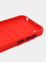Красный чехол Honor 8S 8S Prime Huawei Y5 2019 Хонор 8С Хуавей у5, с карманом для карт, прозрачный